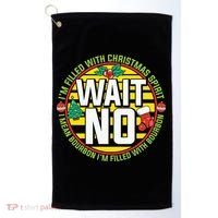 Funny Christmas Bourbon Golf Towel thumb 0