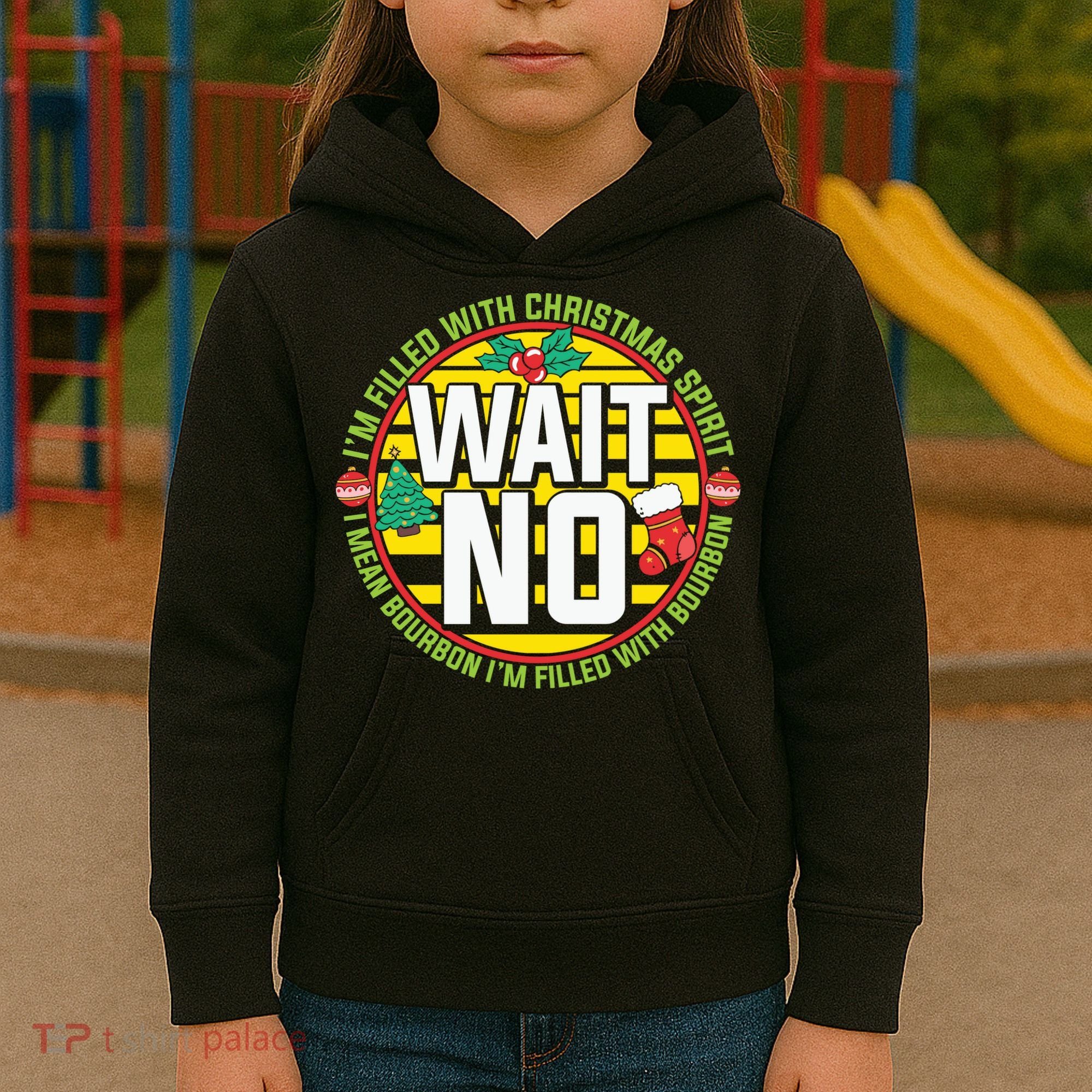 Funny Christmas Bourbon Kids Hoodie
