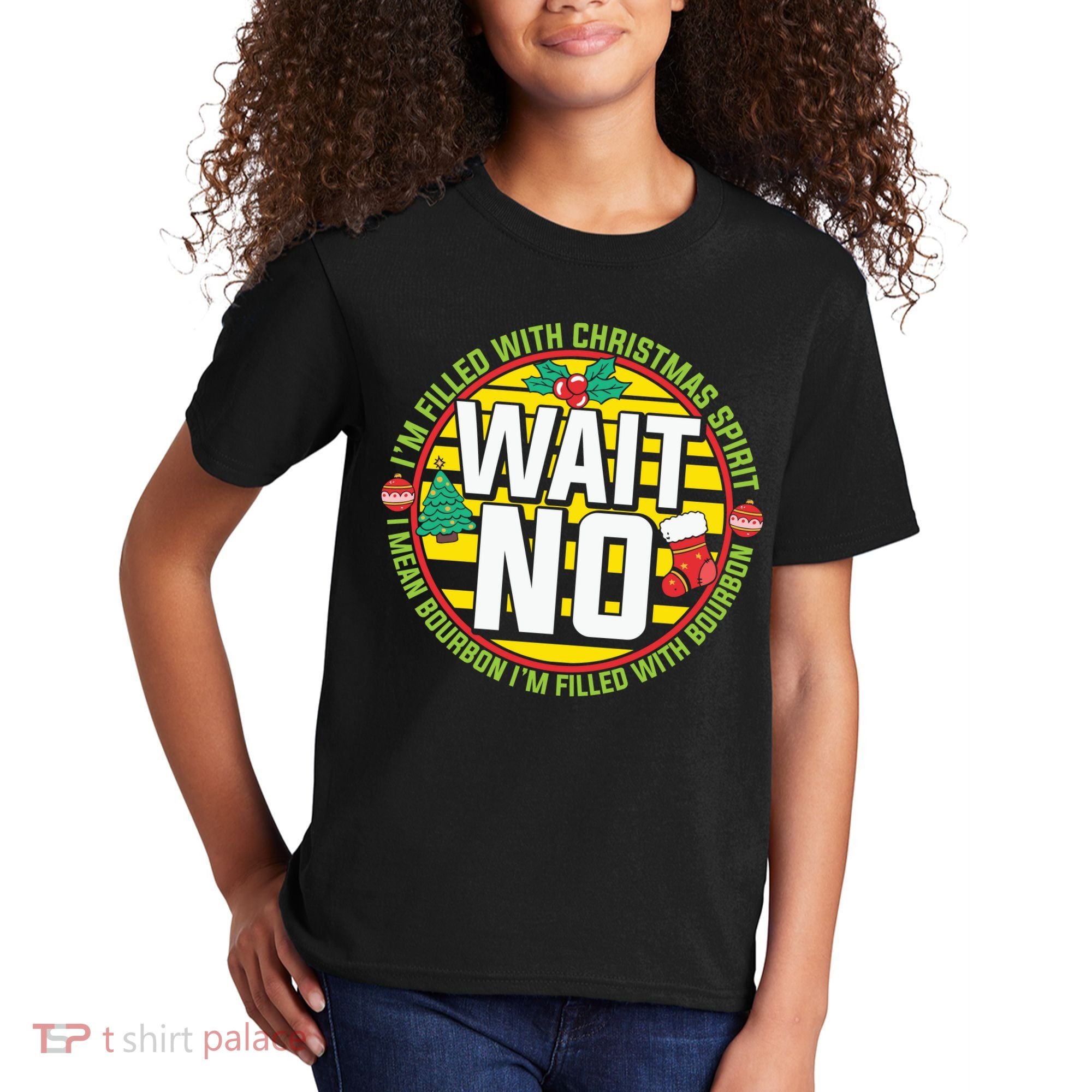 Funny Christmas Bourbon Kids T-Shirt
