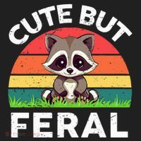 Funny Cute But Feral Raccoon Beanie thumb 2