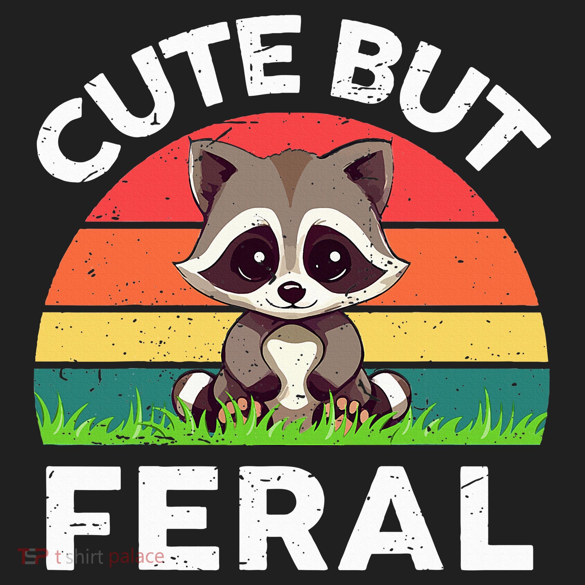 Funny Cute But Feral Raccoon Beanie