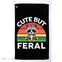 Funny Cute But Feral Raccoon Golf Towel thumb 0