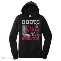 Funny Cowgirl Boots Bling Gift Cute Love Country Life Cool Gift Women's Hoodie thumb 0
