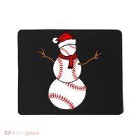 Funny Christmas Baseball Balls Santa Snowman TShirt TShirt Mousepad thumb 0