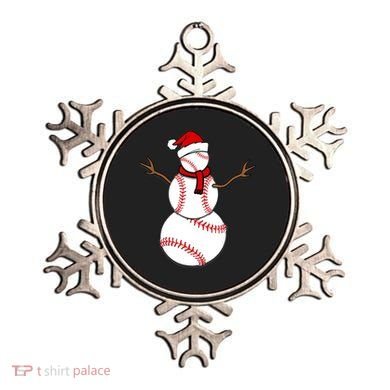 Funny Christmas Baseball Balls Santa Snowman TShirt TShirt Ornament