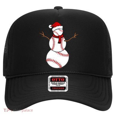 Funny Christmas Baseball Balls Santa Snowman TShirt TShirt Hat