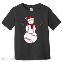Funny Christmas Baseball Balls Santa Snowman TShirt TShirt Toddler T-Shirt thumb 0