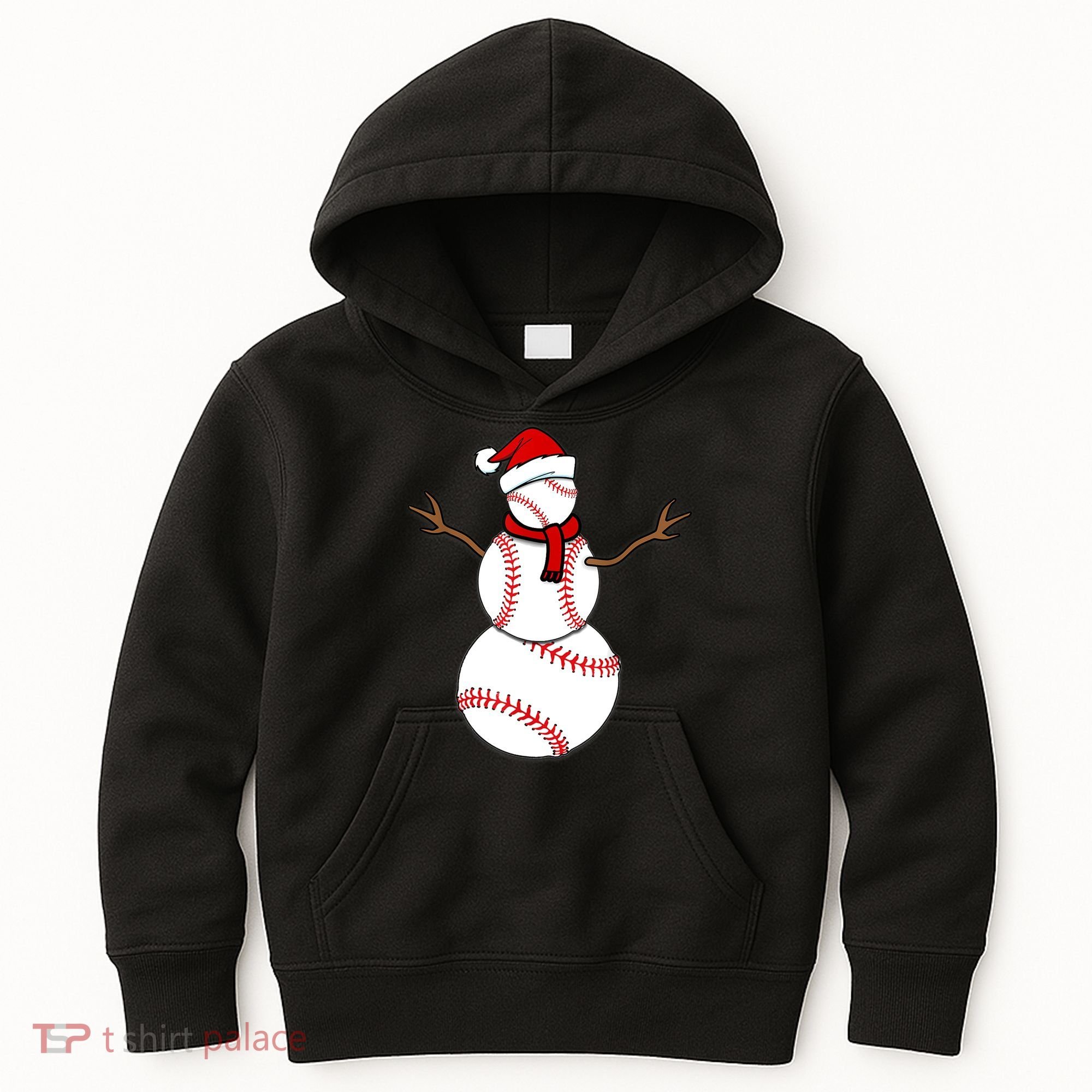 Funny Christmas Baseball Balls Santa Snowman TShirt TShirt Kids Hoodie