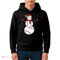 Funny Christmas Baseball Balls Santa Snowman TShirt TShirt Kids Hoodie thumb 4