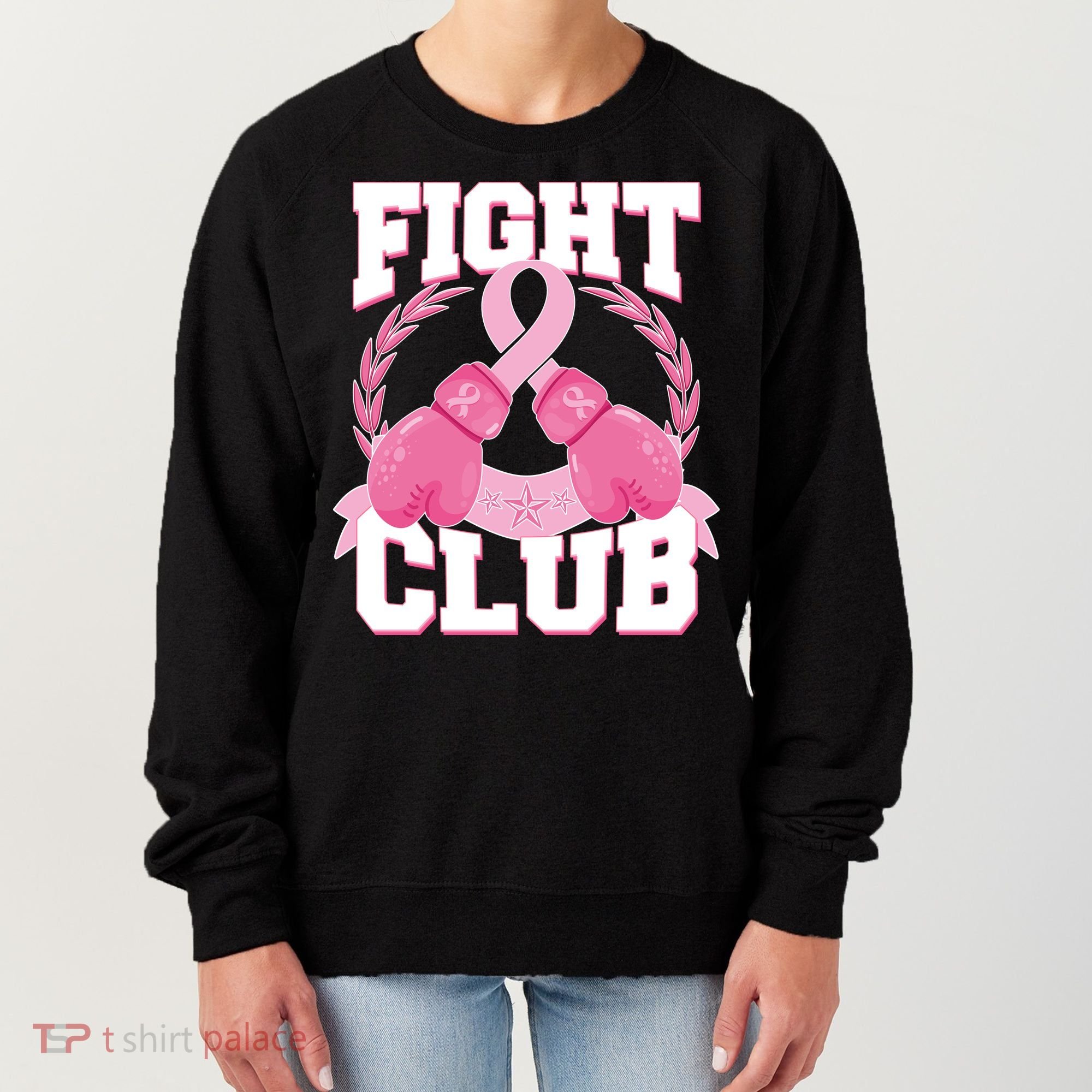 Fight Club Breast Cancer Awareness Warrior Women's Sweatshirt
