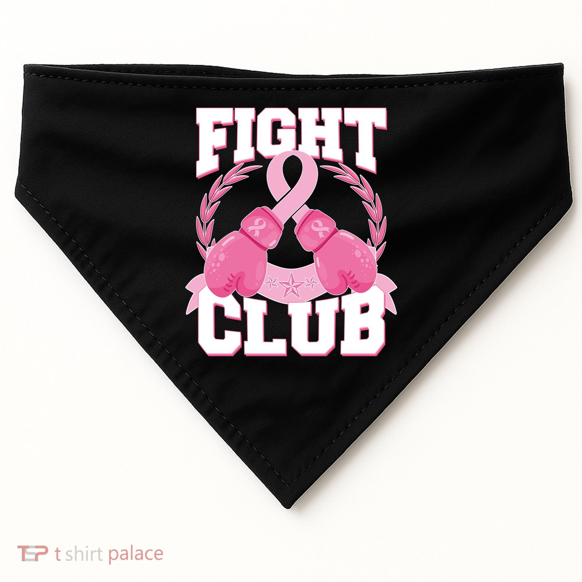 Fight Club Breast Cancer Awareness Warrior USA-Made Doggie Bandana