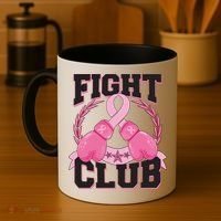 Fight Club Breast Cancer Awareness Warrior Coffee Mug thumb 4
