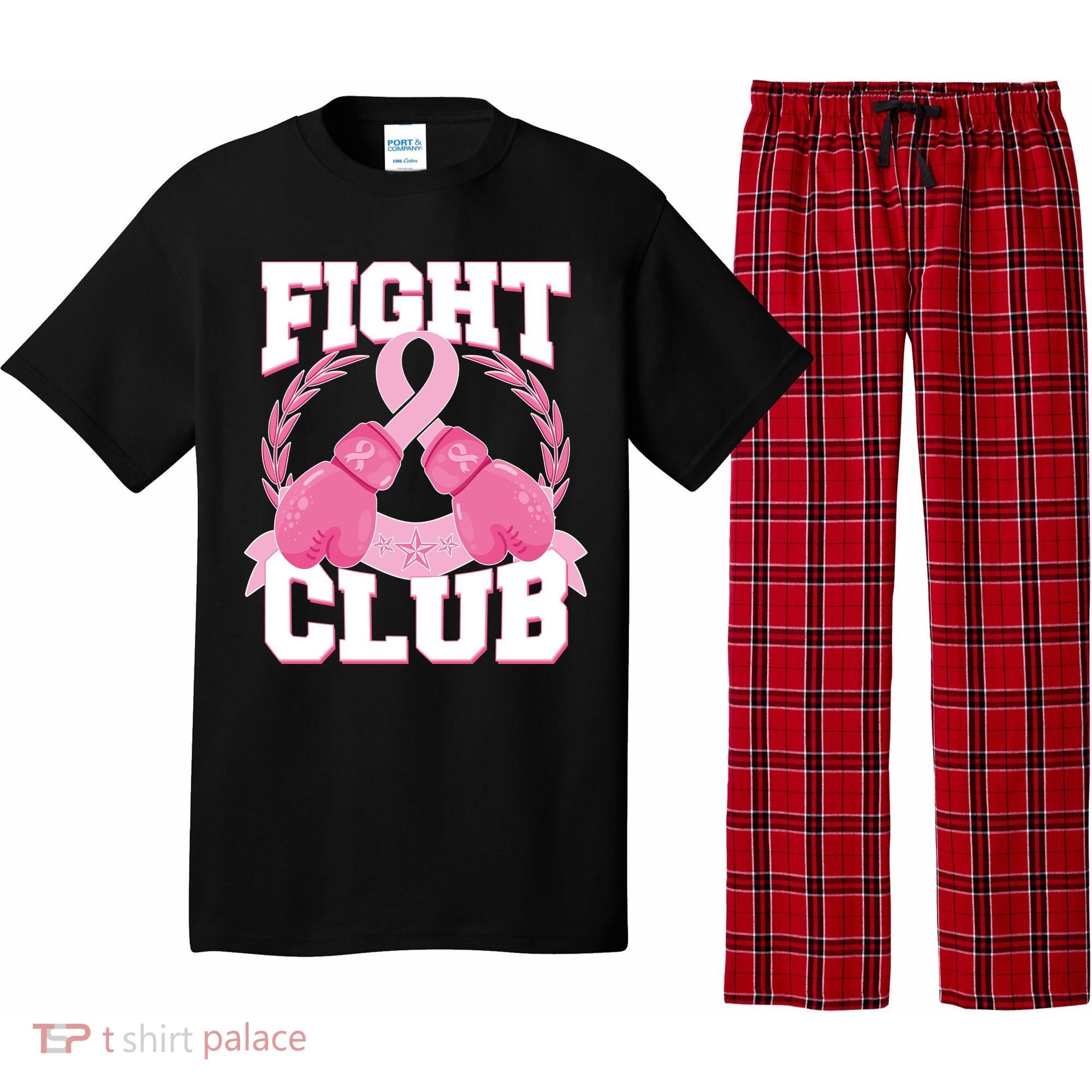 Fight Club Breast Cancer Awareness Warrior Pajama Set