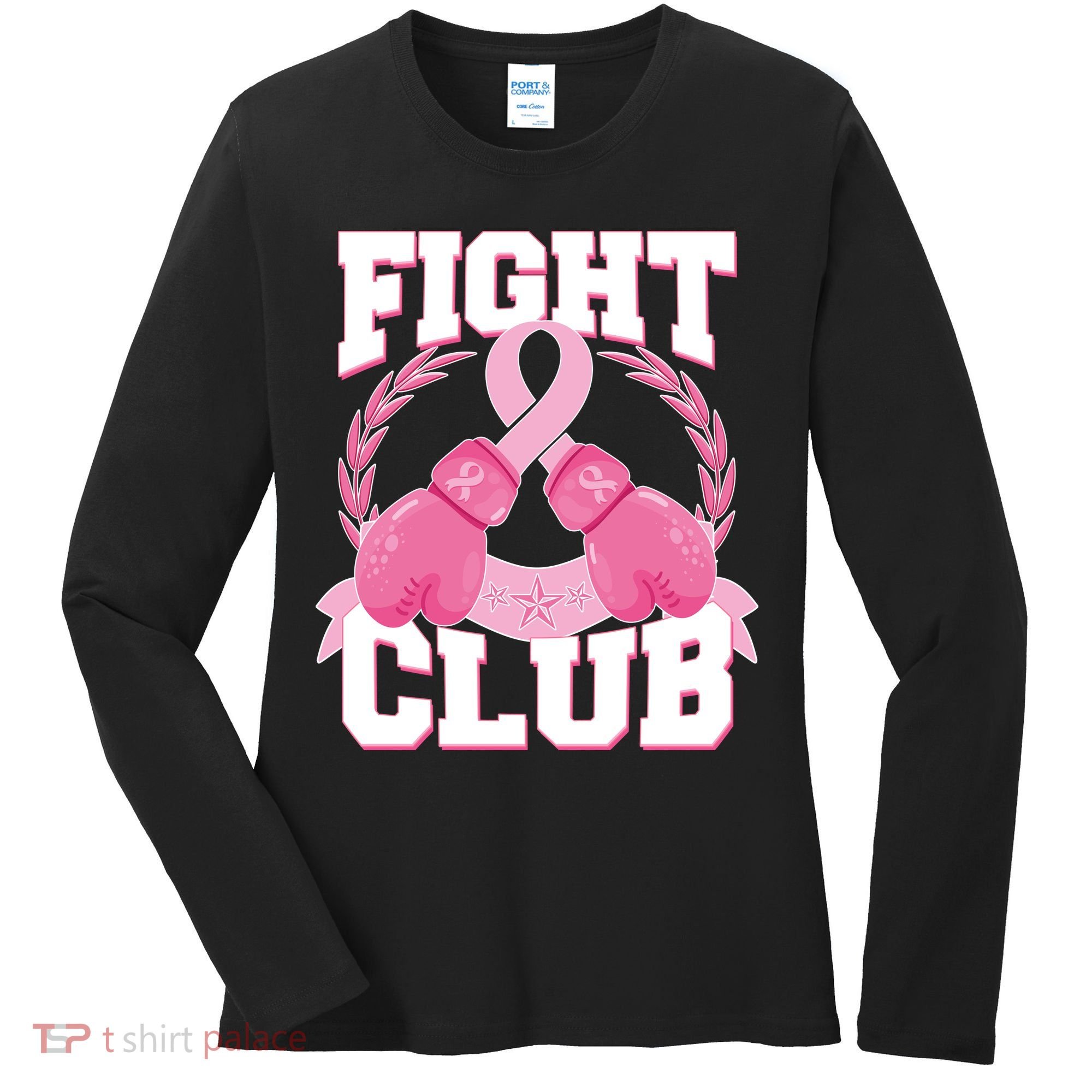 Fight Club Breast Cancer Awareness Warrior Women's Long Sleeve Shirt