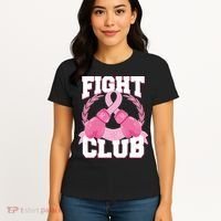 Fight Club Breast Cancer Awareness Warrior Women's T-Shirt thumb 4