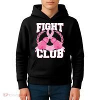 Fight Club Breast Cancer Awareness Warrior Kids Hoodie thumb 4