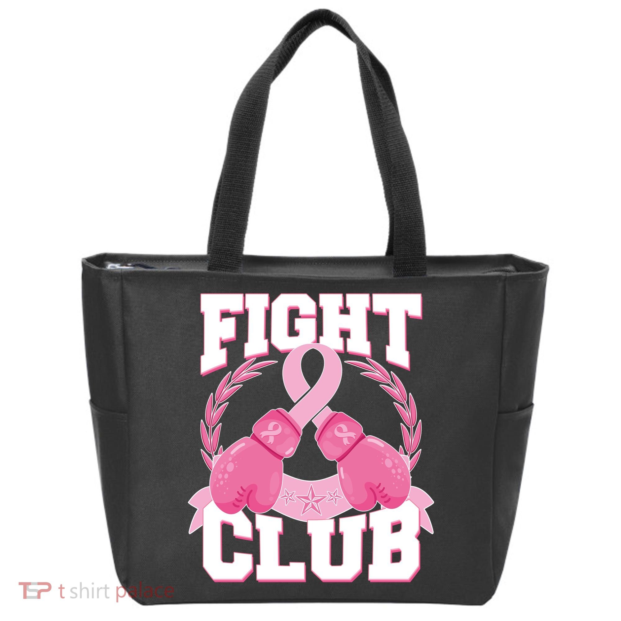 Fight Club Breast Cancer Awareness Warrior Tote Bag