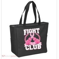 Fight Club Breast Cancer Awareness Warrior Tote Bag thumb 2