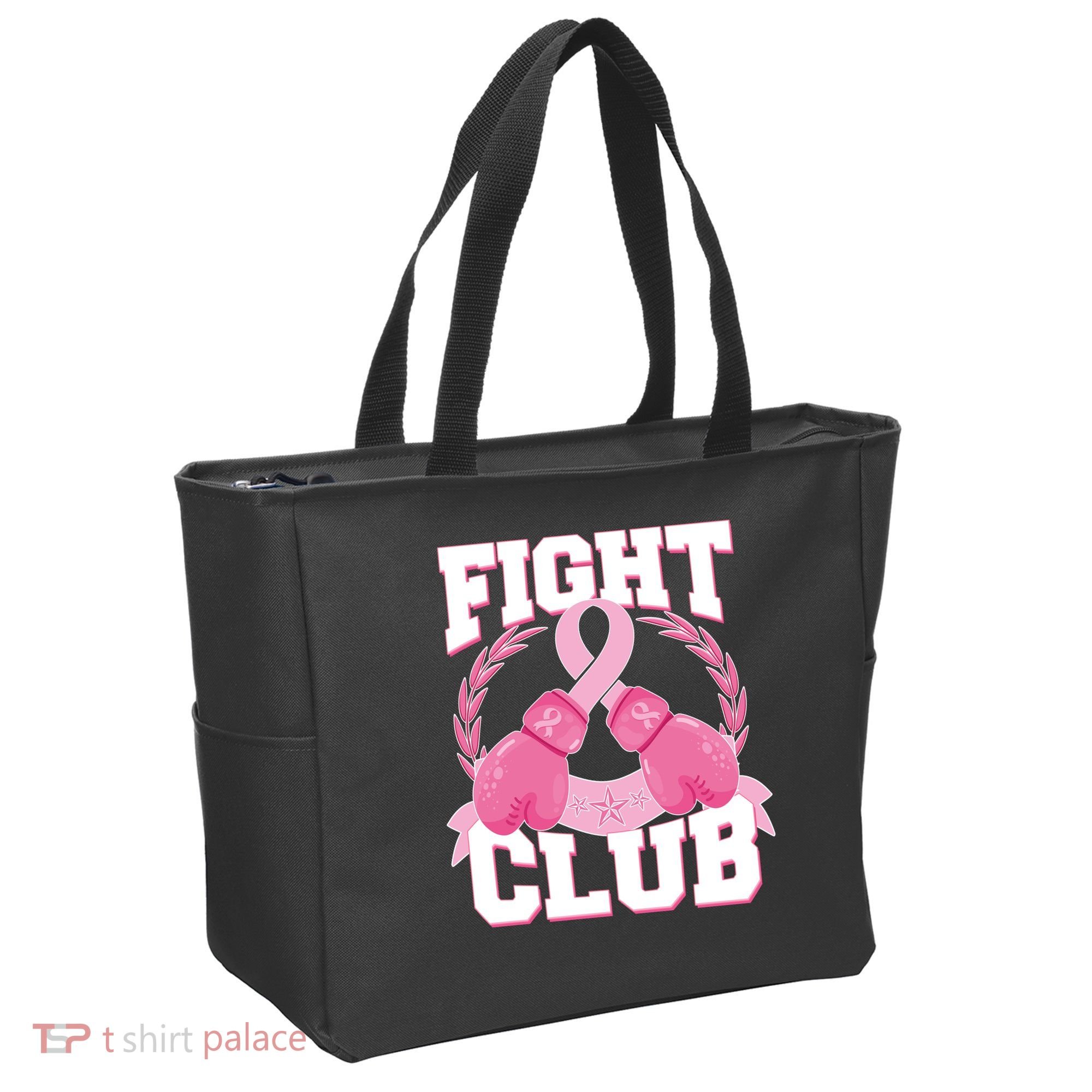 Fight Club Breast Cancer Awareness Warrior Tote Bag