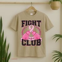 Fight Club Breast Cancer Awareness Warrior T-Shirt thumb 2