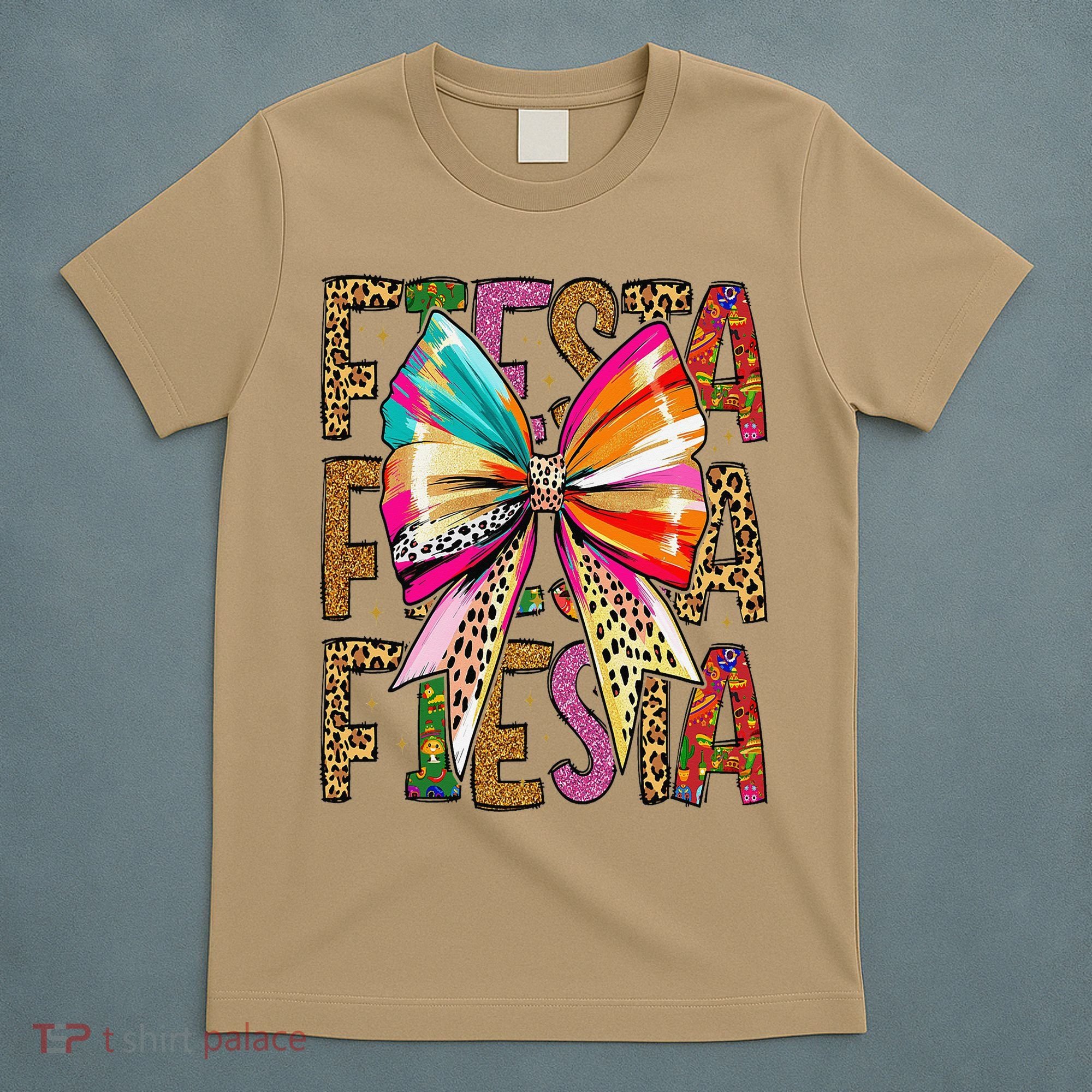 Fiesta Coquette Bow Cinco De Mayo Mexican Fiesta Women Girl T-Shirt