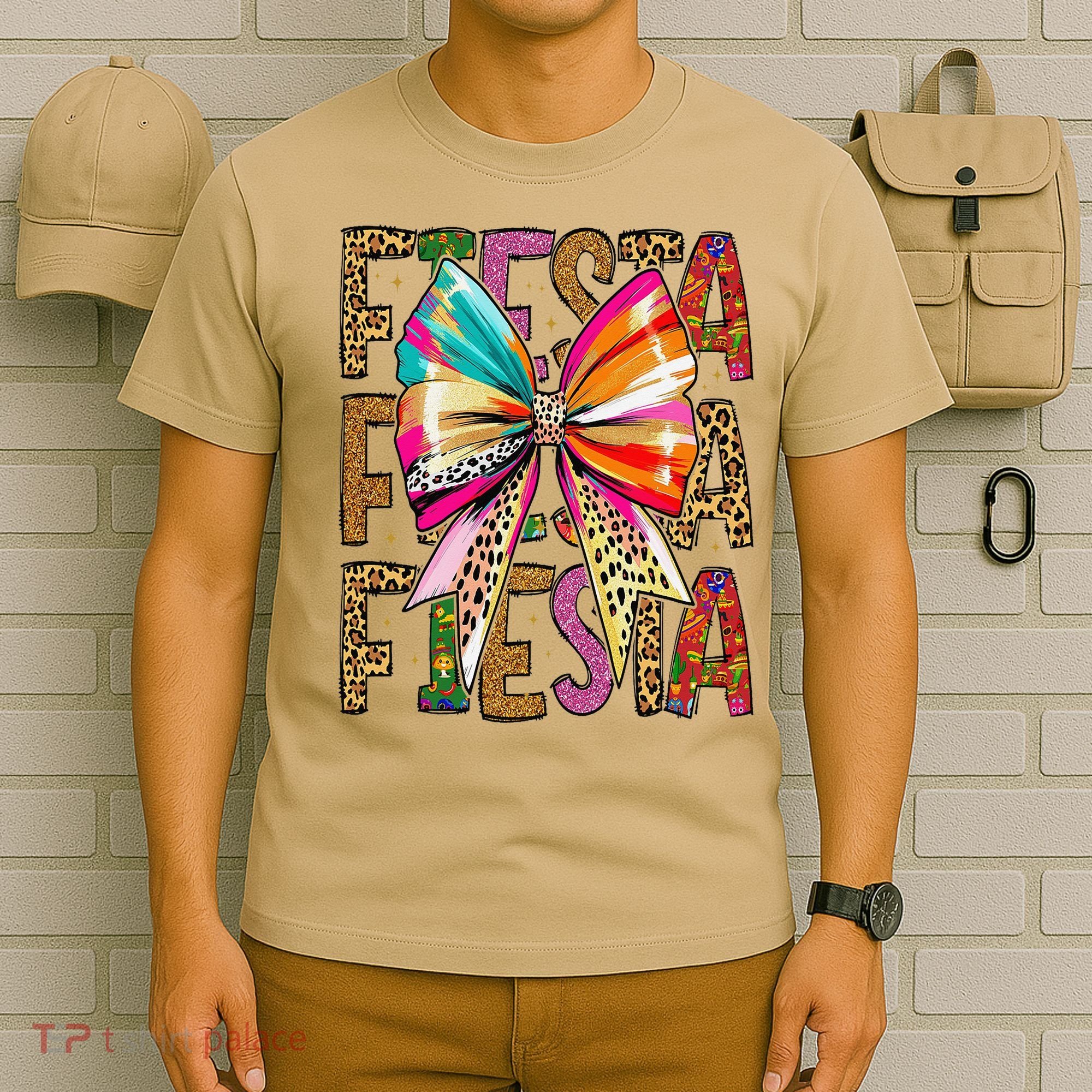 Fiesta Coquette Bow Cinco De Mayo Mexican Fiesta Women Girl T-Shirt
