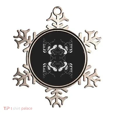 Futuristic Circuit Board Pattern Design Ornament