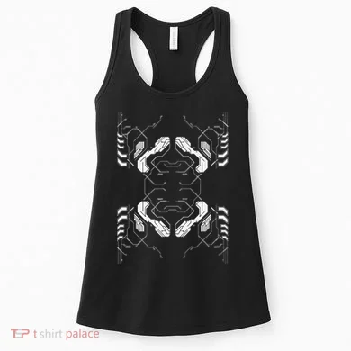 Futuristic Circuit Board Pattern Design Women's Tank Top