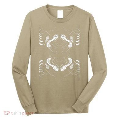 Futuristic Circuit Board Pattern Design Long Sleeve Shirt
