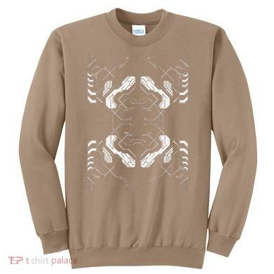 Futuristic Circuit Board Pattern Design Sweatshirt