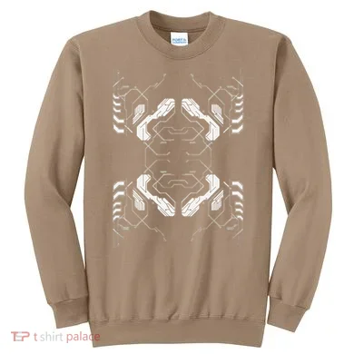 Futuristic Circuit Board Pattern Design Sweatshirt