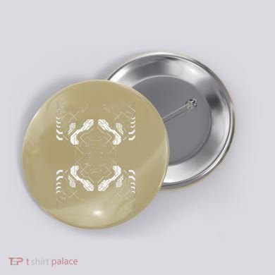 Futuristic Circuit Board Pattern Design Button
