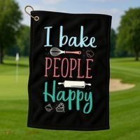 Funny Cookie Baking Love Baker Lover Best Baking Golf Towel thumb 1