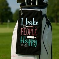 Funny Cookie Baking Love Baker Lover Best Baking Golf Towel thumb 2