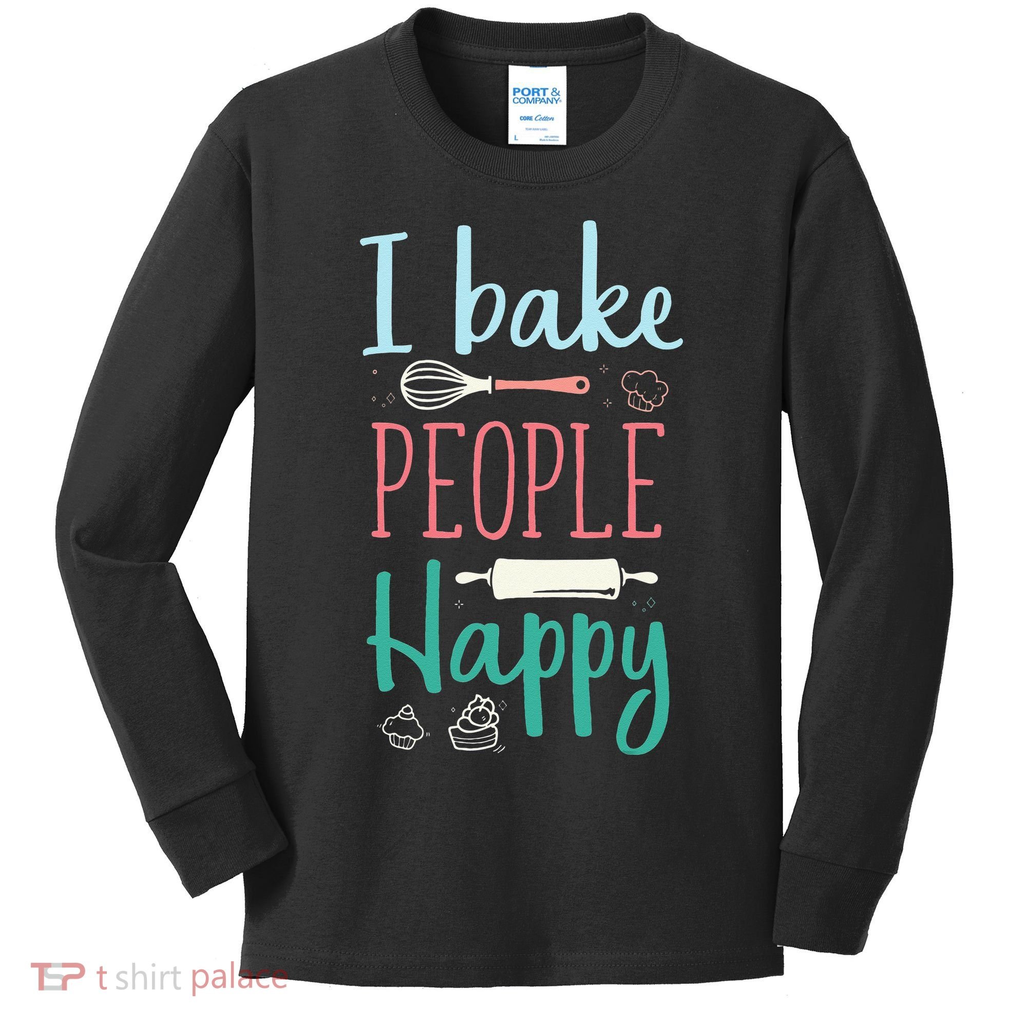 Funny Cookie Baking Love Baker Lover Best Baking Kids Long Sleeve Shirt