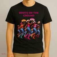 Funny Cowgirl Boots Bling Cute Love Country Life T-Shirt thumb 3