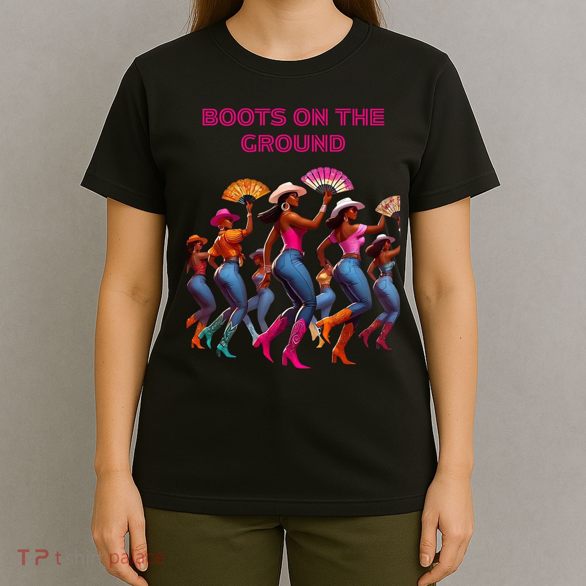 Funny Cowgirl Boots Bling Cute Love Country Life T-Shirt