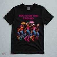 Funny Cowgirl Boots Bling Cute Love Country Life T-Shirt thumb 5