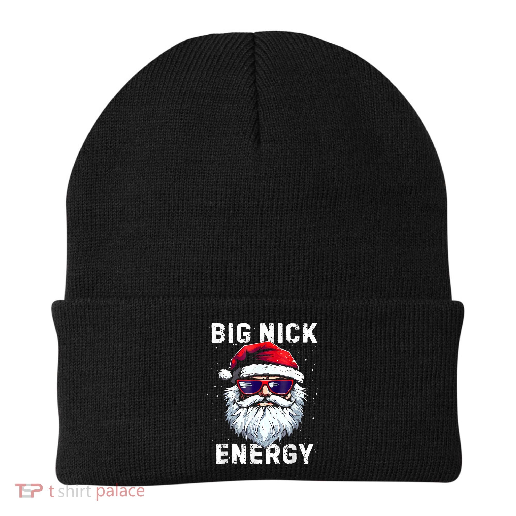 Funny Christmas Big Nick Energy Santa Naughty Adult Humor Beanie