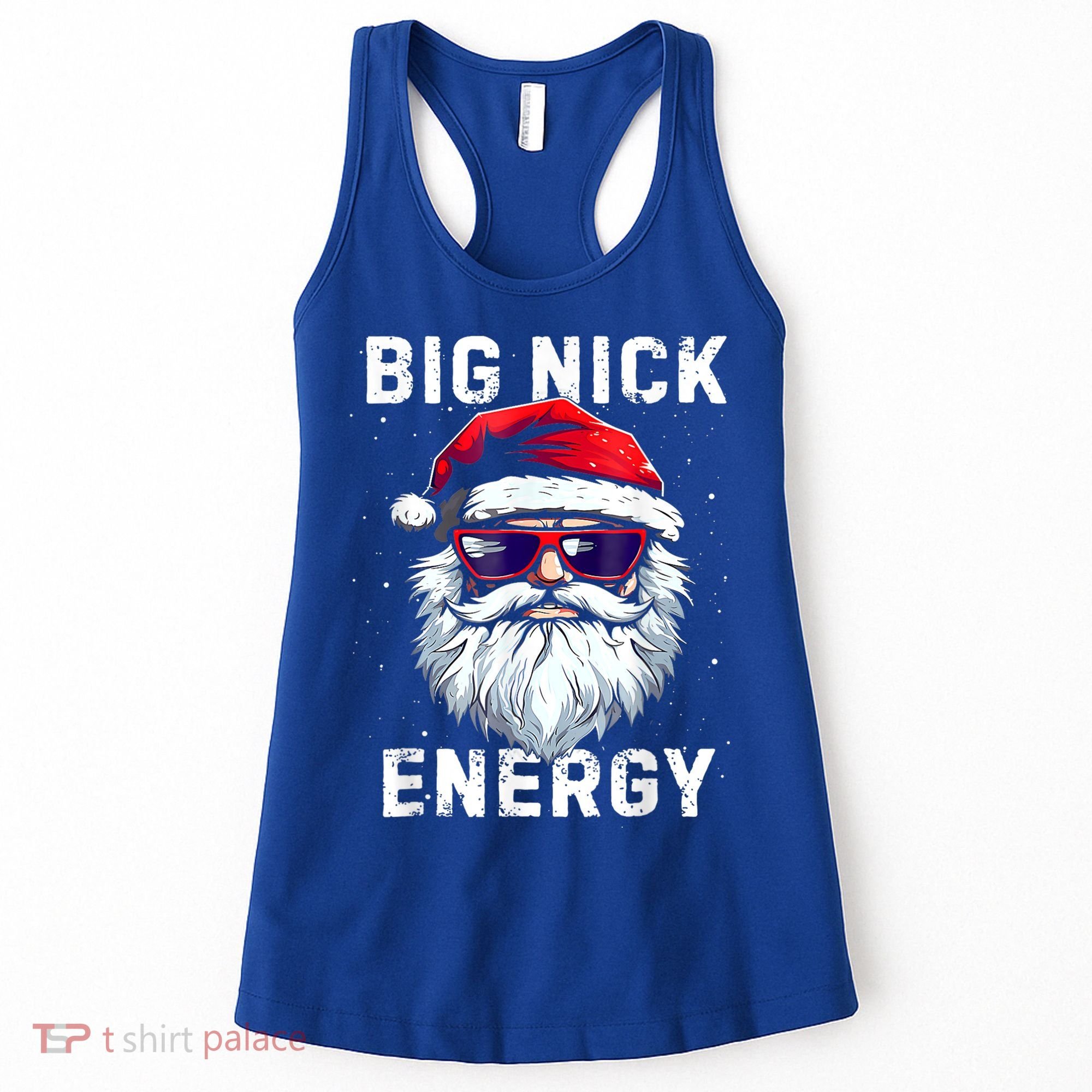 Funny Christmas Big Nick Energy Santa Naughty Adult Humor Women's Tank Top
