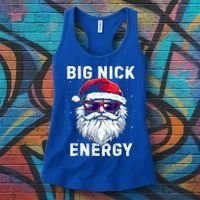 Funny Christmas Big Nick Energy Santa Naughty Adult Humor Women's Tank Top thumb 3