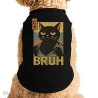 Funny Cat Bruh Meme Japanese Anime  Doggie Tank thumb 0