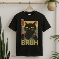 Funny Cat Bruh Meme Japanese Anime  T-Shirt thumb 2