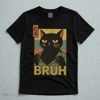 Funny Cat Bruh Meme Japanese Anime  T-Shirt thumb 5