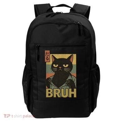 Funny Cat Bruh Meme Japanese Anime  Backpack
