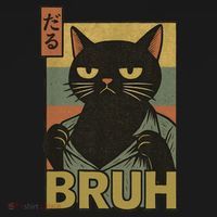 Funny Cat Bruh Meme Japanese Anime  Coaster thumb 2