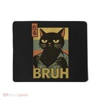 Funny Cat Bruh Meme Japanese Anime  Mousepad thumb 0