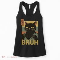 Funny Cat Bruh Meme Japanese Anime  Women's Tank Top thumb 0