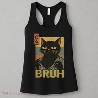 Funny Cat Bruh Meme Japanese Anime  Women's Tank Top thumb 3