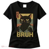 Funny Cat Bruh Meme Japanese Anime  Women's T-Shirt thumb 0